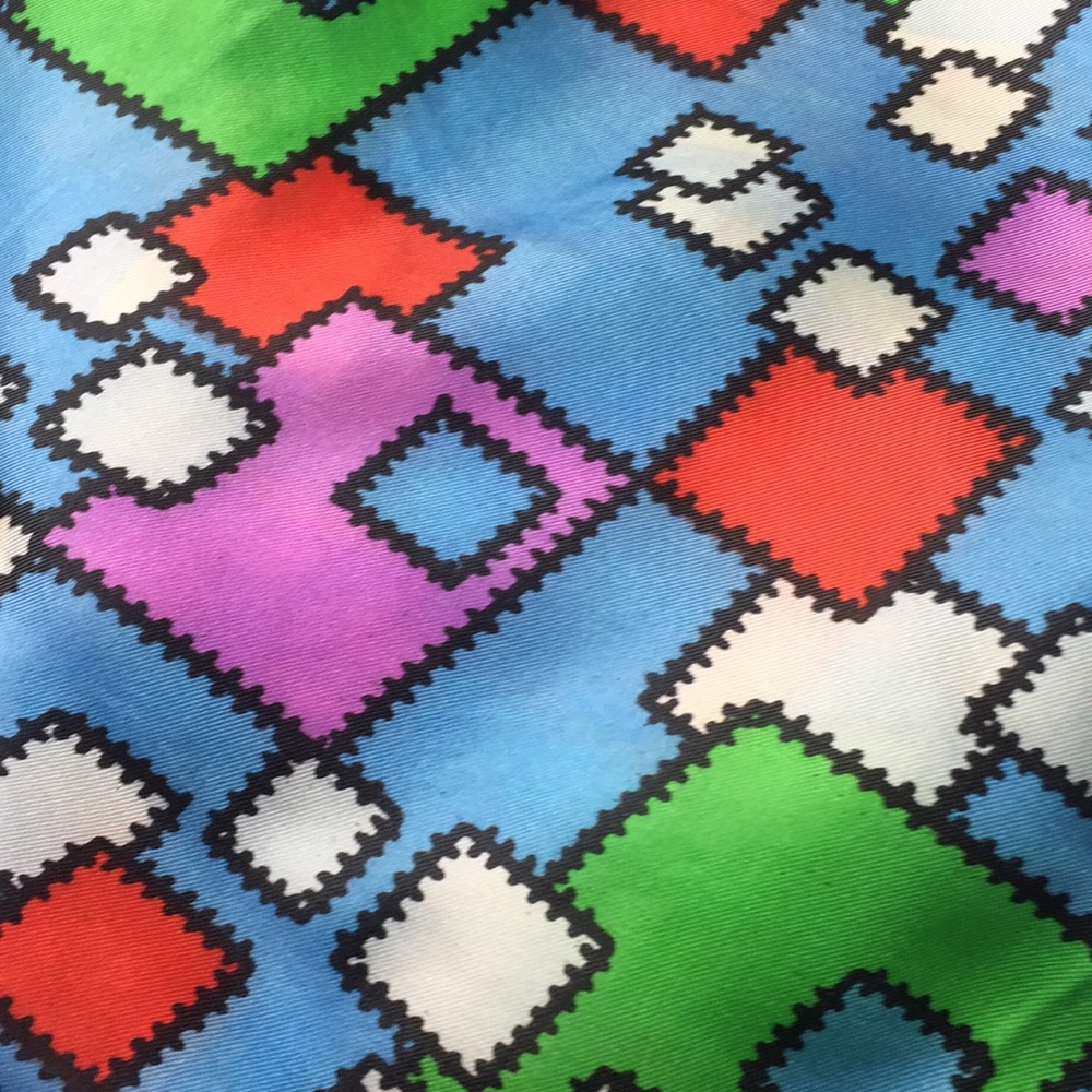 βSoldβ. Vintage 80βs Graphic COLOR BLOCKS Primary Colors - Picture 7 of 8